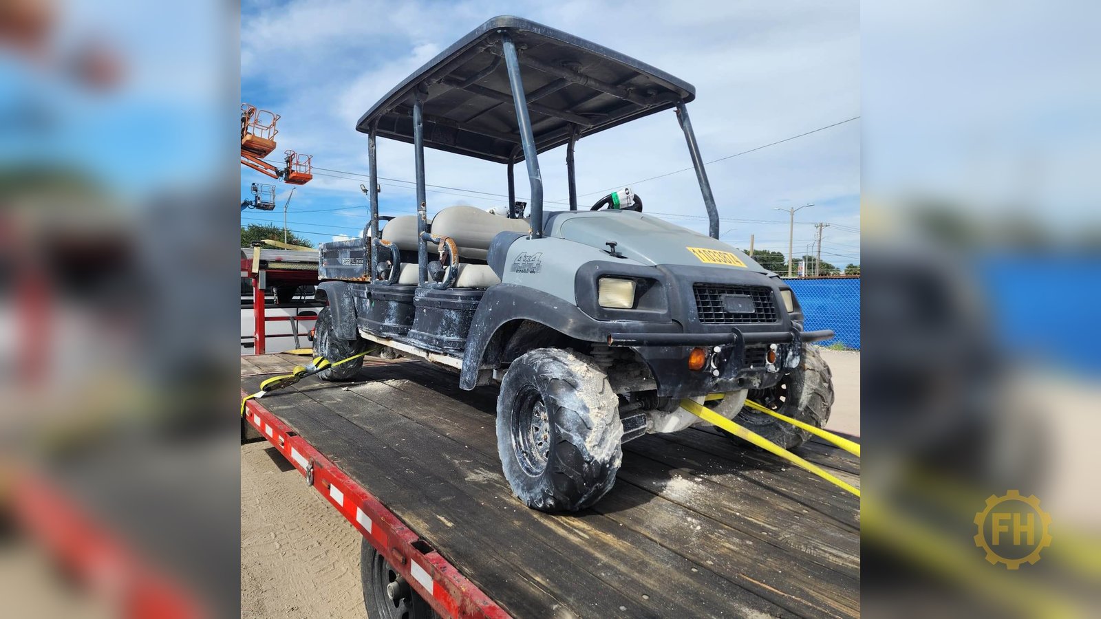 Frank Hauling LLC golf car hauling from Lakeland to Kissimmee, Florida