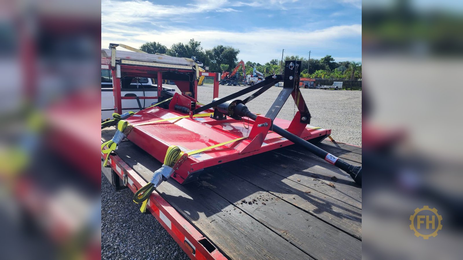Frank Hauling LLC mower attachment transport from Tampa to Kissimmee, Florida